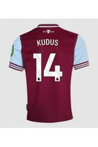 West Ham United Mohammed Kudus #14 Voetbaltruitje Thuis tenue 2024-25 Korte Mouw